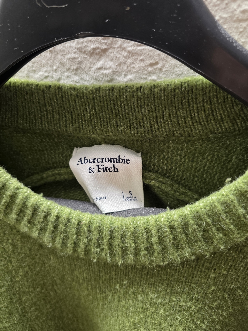 Abercrombie & Fitch Olive Green Crewneck Sweater